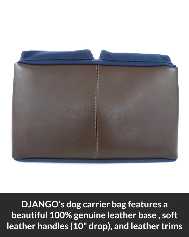DjangoTote™ Waxed Canvas Dog Carrier Bag and Pet Travel Tote