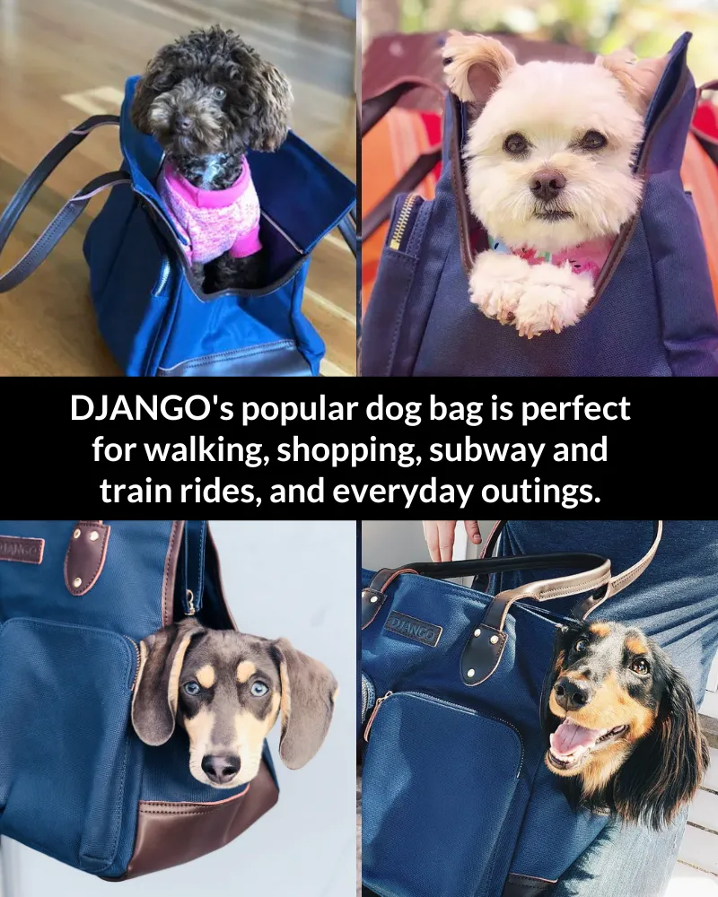 DjangoTote™ Waxed Canvas Dog Carrier Bag and Pet Travel Tote