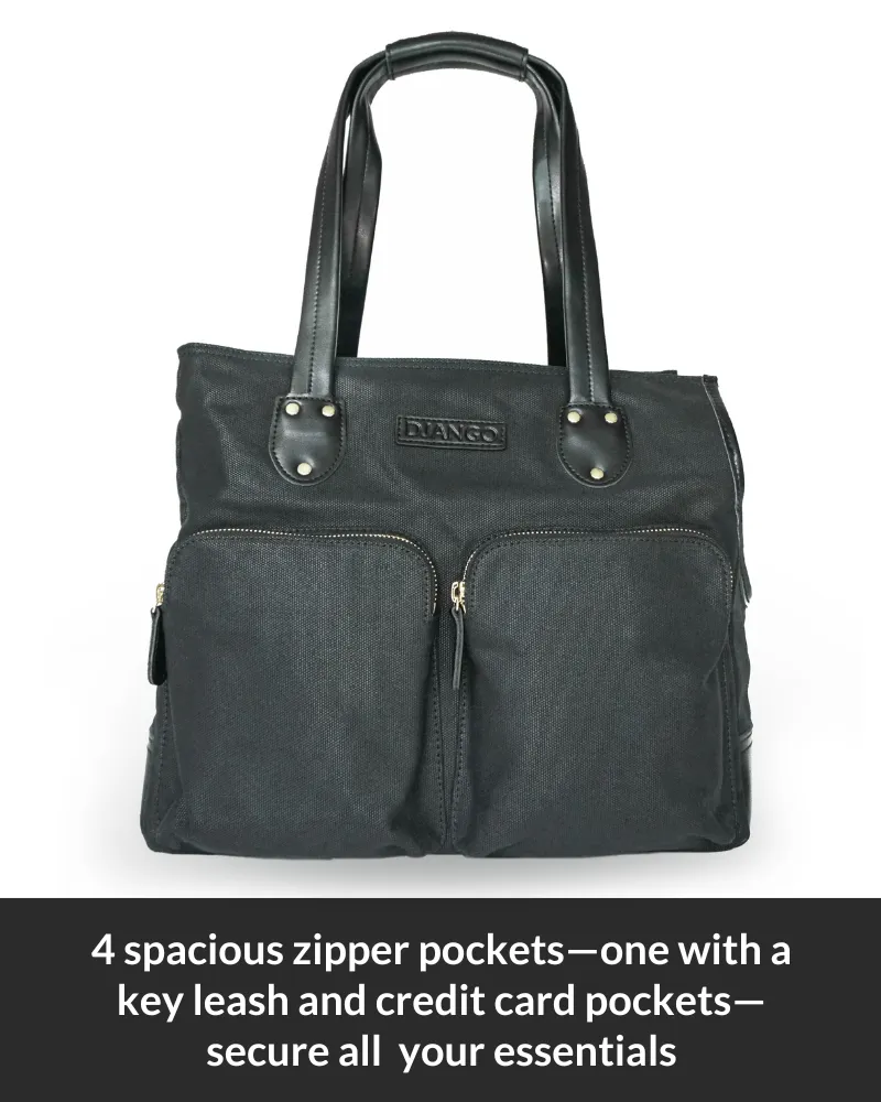 DjangoTote™ Waxed Canvas Dog Carrier Bag and Pet Travel Tote