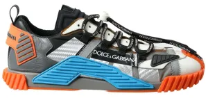 Dolce & Gabbana Multicolor Fabric Lace Up NS1 Sneakers