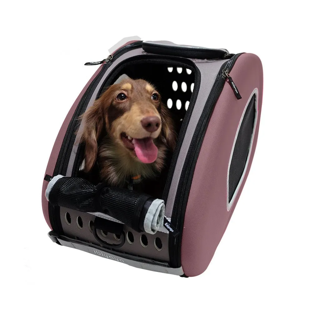 Eva Pet Wheeled Multifunctional Carrier - Hot Pink
