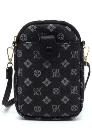 Fashion World CM Monogram Mini Crossbody Bag Cell Phone Purse