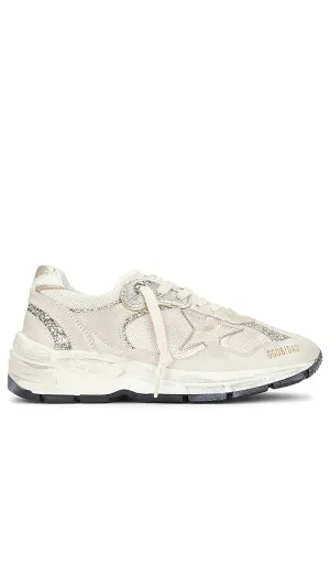 Golden Goose Running Dad Sneaker in Ivory