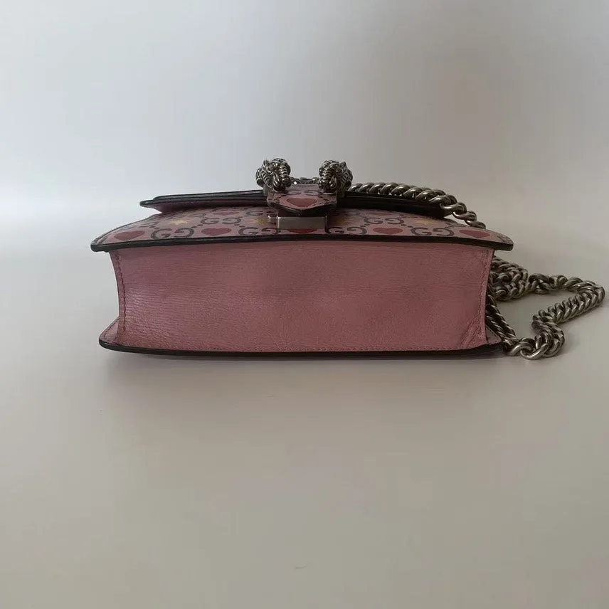 Gucci Dionysus GG Supreme Pink Shoulder Bag
