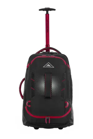 HIGH SIERRA COMPOSITE V4 56CM WHEELED DUFFLE BLACK RED