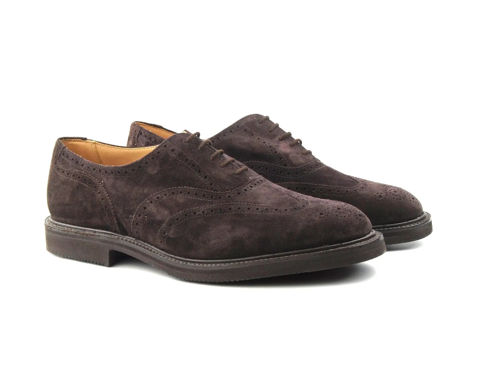 Jeremy Full Brogues  - Coffee Castorino Suede