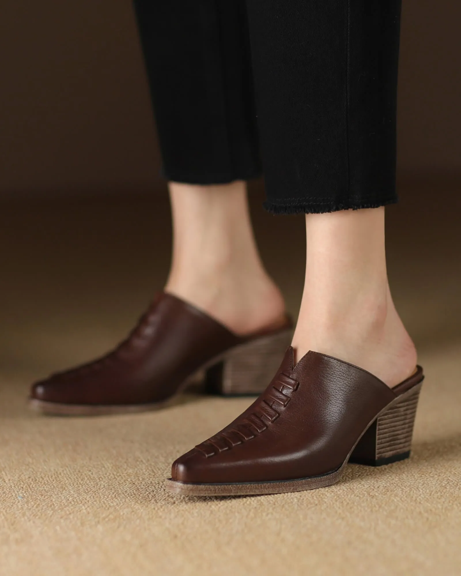 Joda - Leather Mules