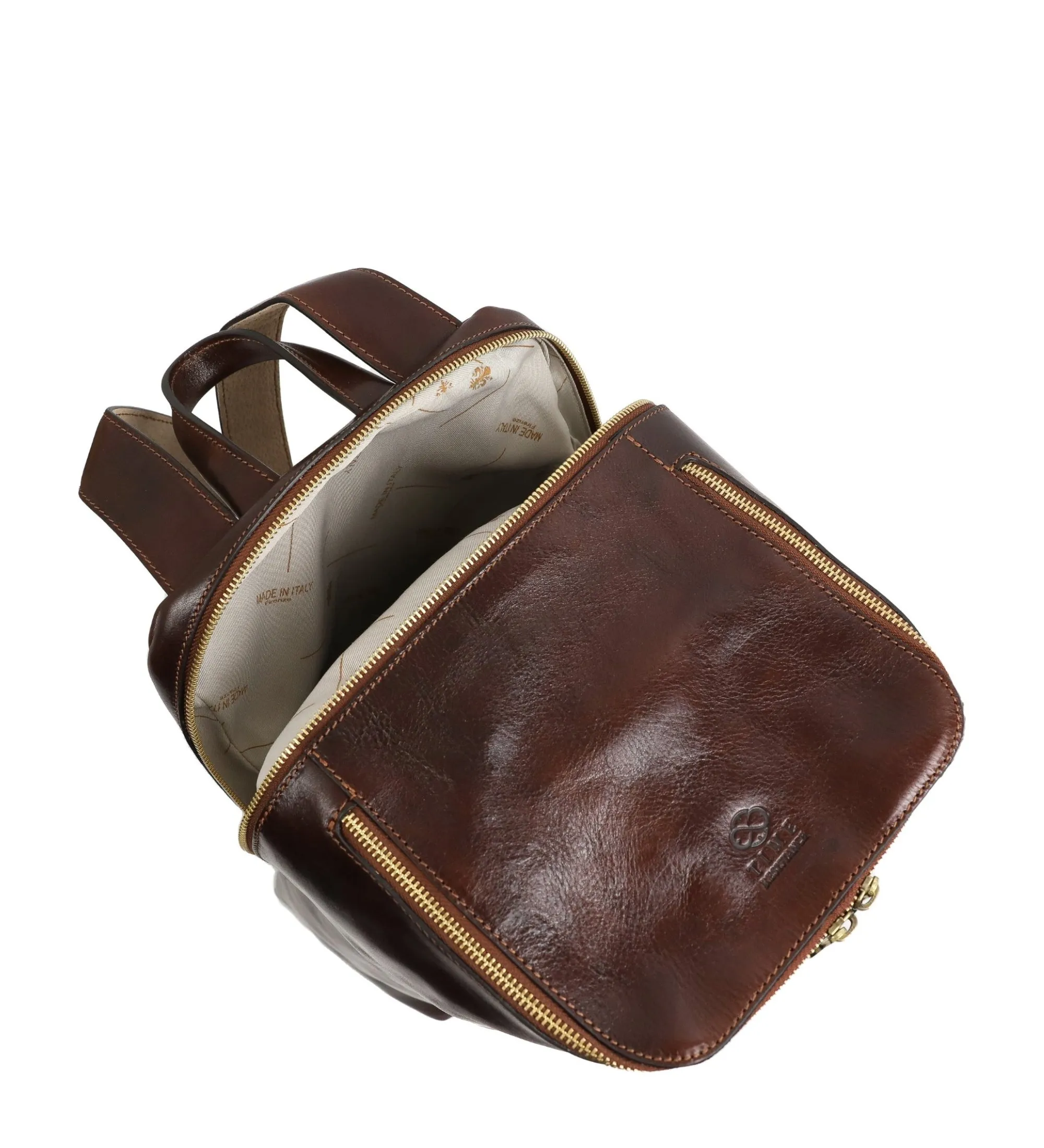 Leather Backpack for Women - A Bend in the River
