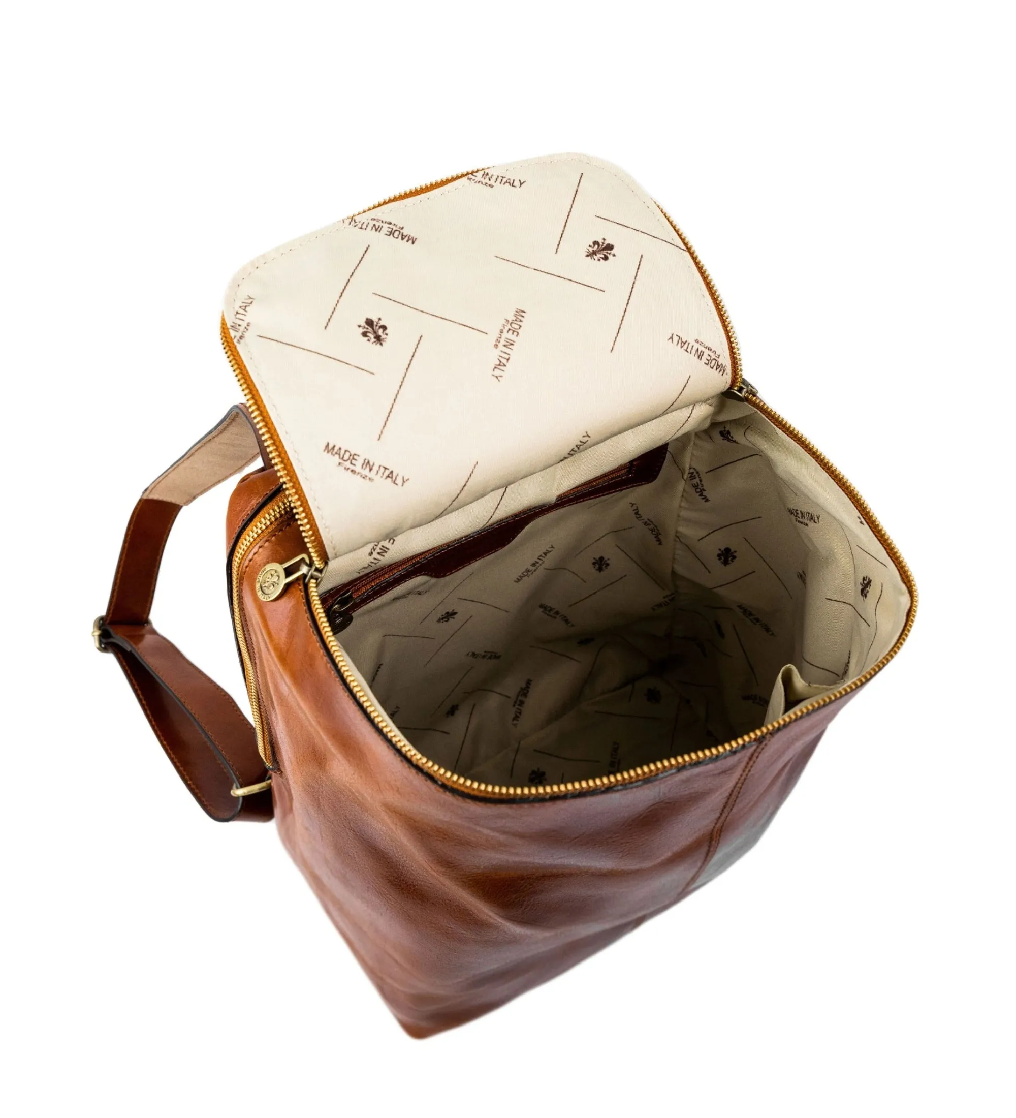 Leather Backpack for Women - A Bend in the River