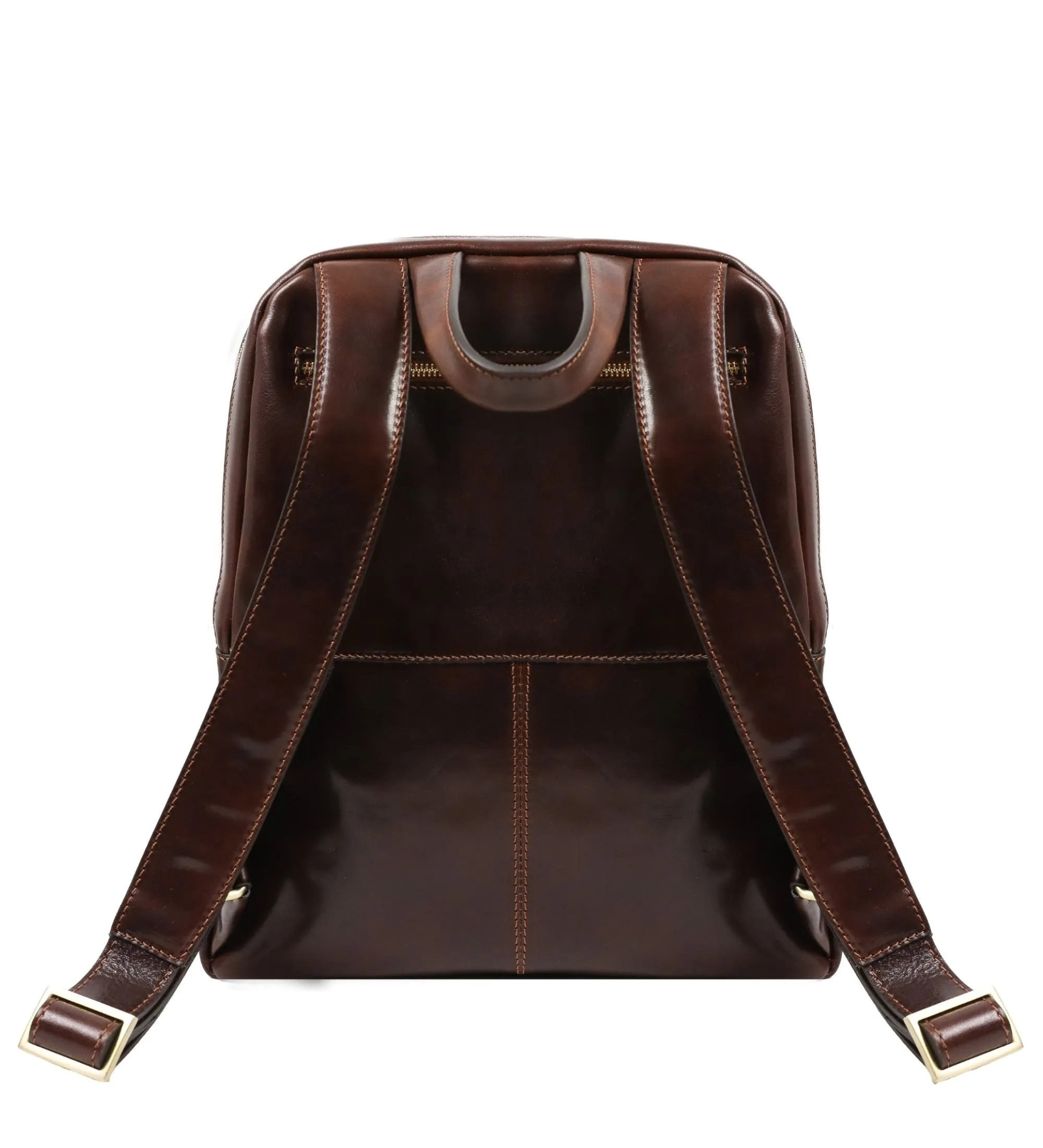 Leather Backpack for Women - A Bend in the River