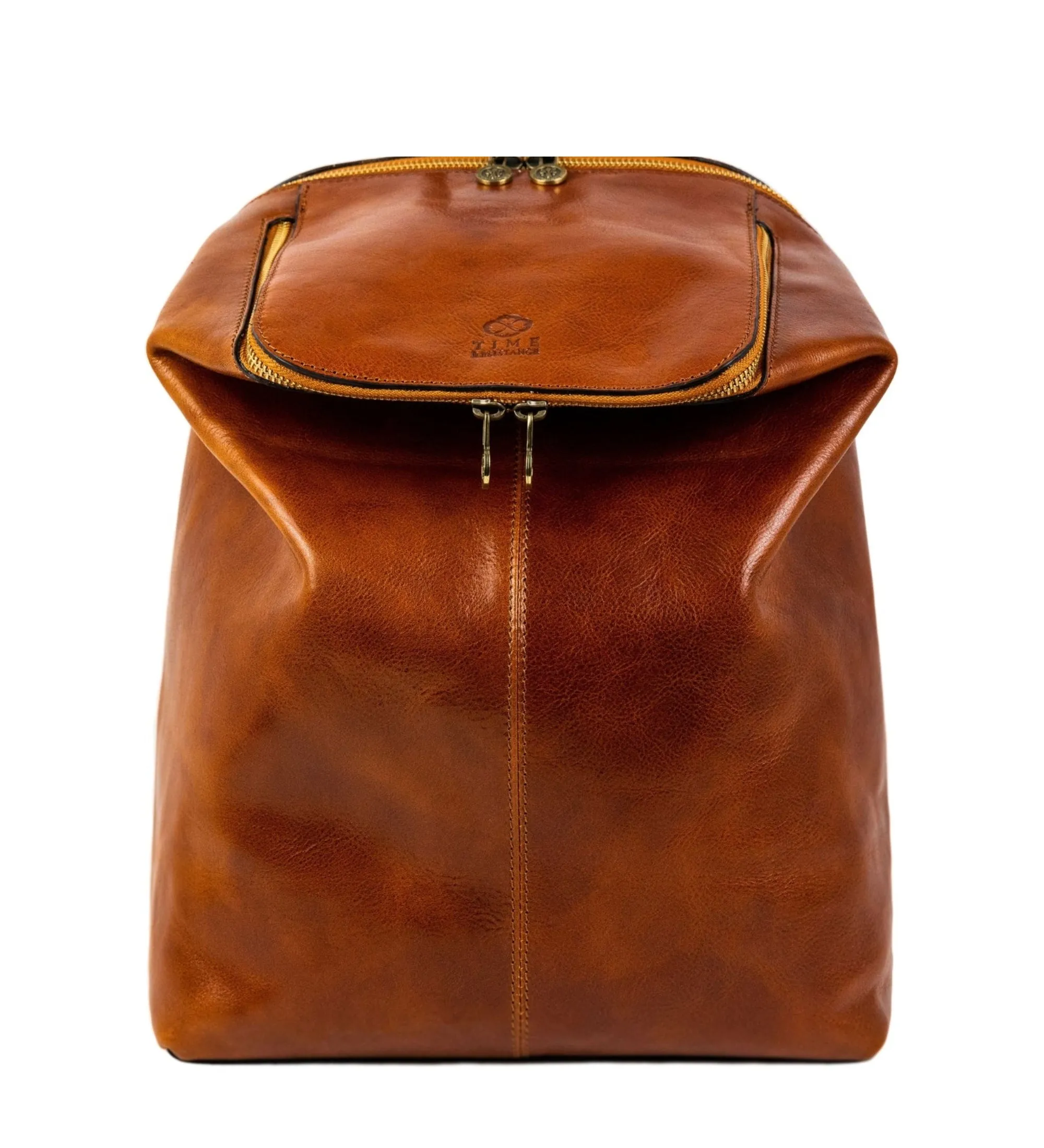 Leather Backpack for Women - A Bend in the River