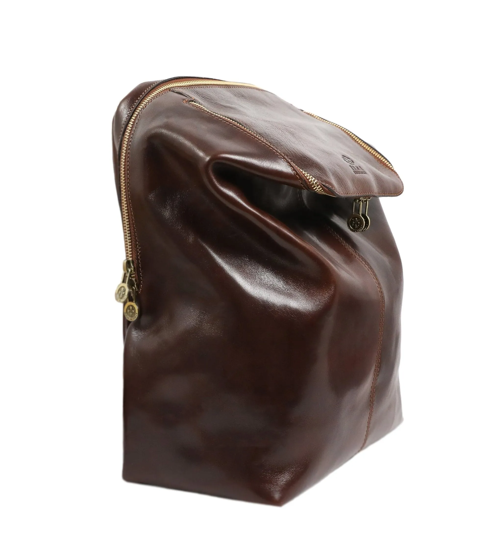 Leather Backpack for Women - A Bend in the River