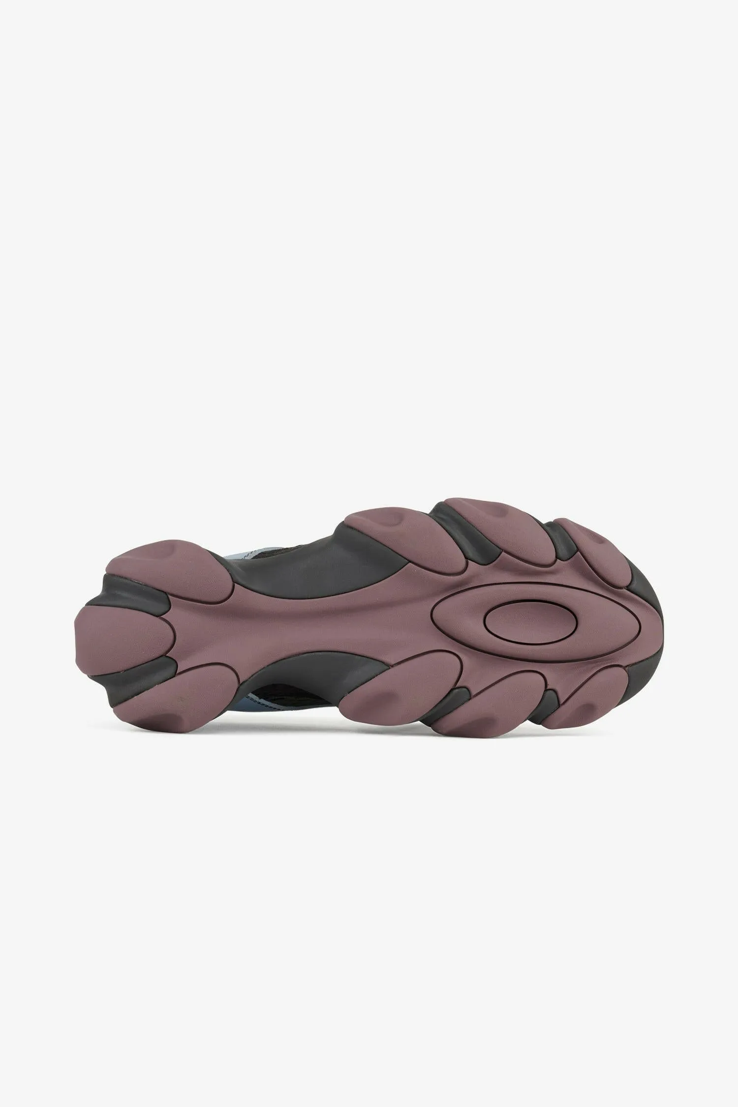 Leather Flesh Sandal "Stone Blue Black"