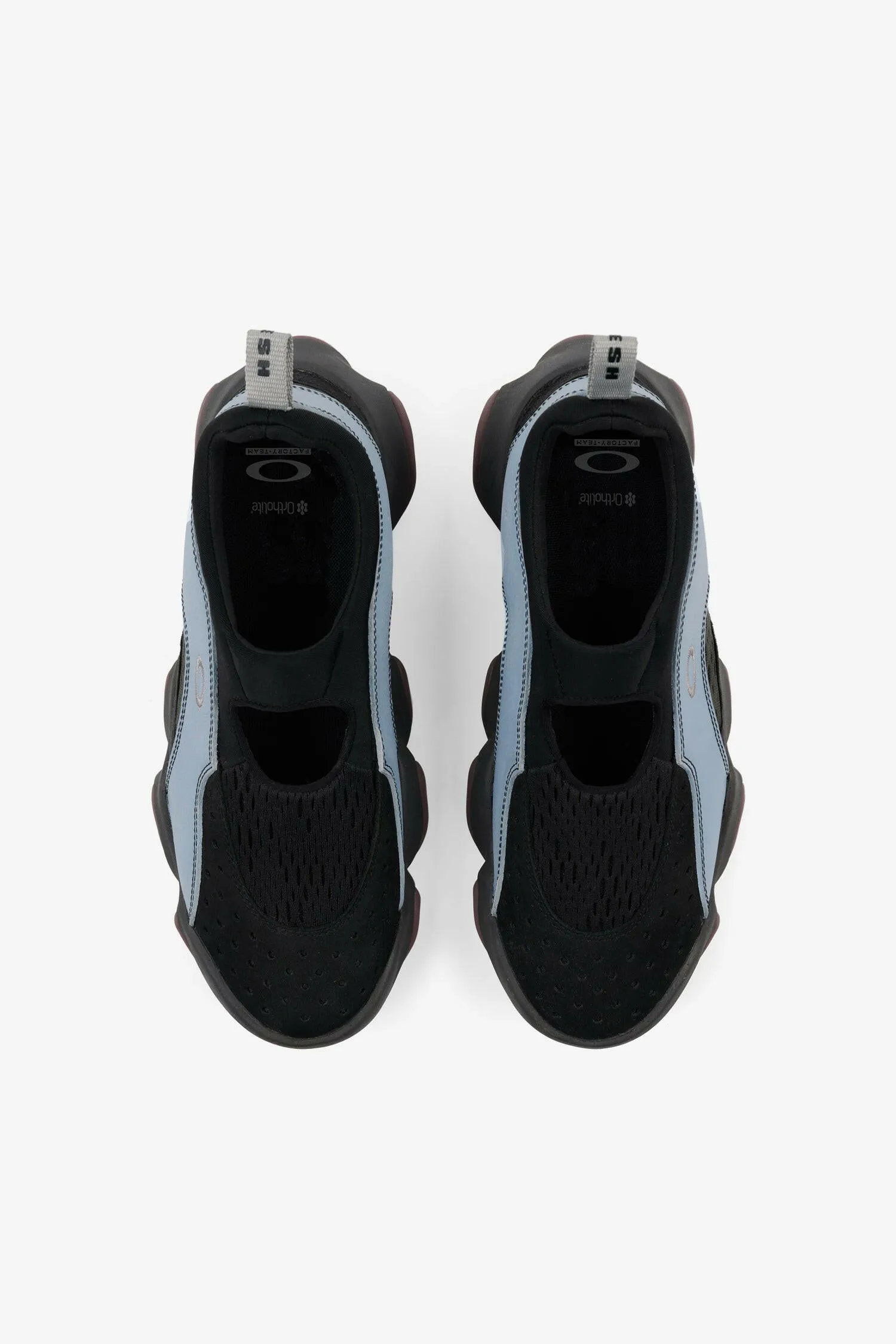 Leather Flesh Sandal "Stone Blue Black"