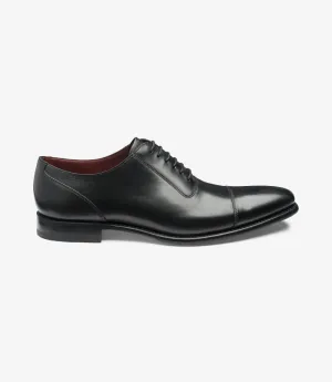 LOAKE LARCH BLACK OXFORD TOE CAP RUBBER SOLE F-MEDIUM