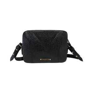 MANDAVA Women's PU Leather Crossbody Bag | Ladies Mini Shoulder Bag with Adjustable & Detachable Strap (Black)