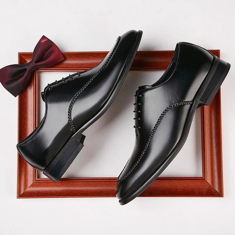 Men's Leather British Style Formal Oxford Shoes