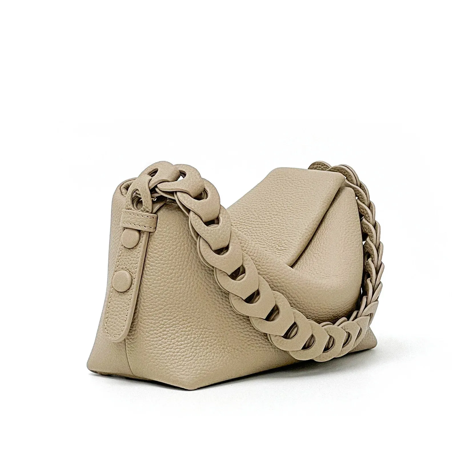 Minimalism Genuine Leather Underarm Bag Luxury Designer Bags