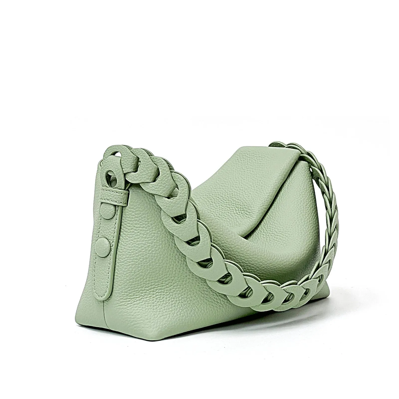 Minimalism Genuine Leather Underarm Bag Luxury Designer Bags