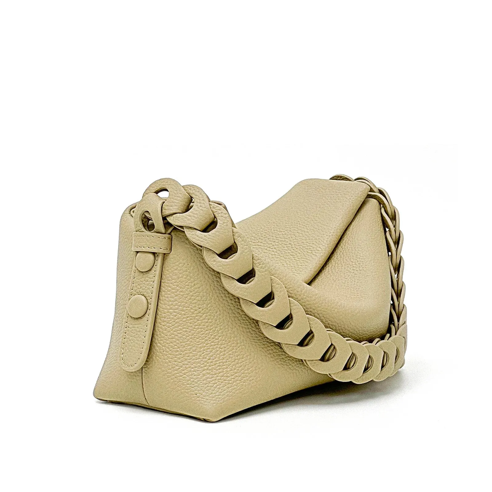 Minimalism Genuine Leather Underarm Bag Luxury Designer Bags