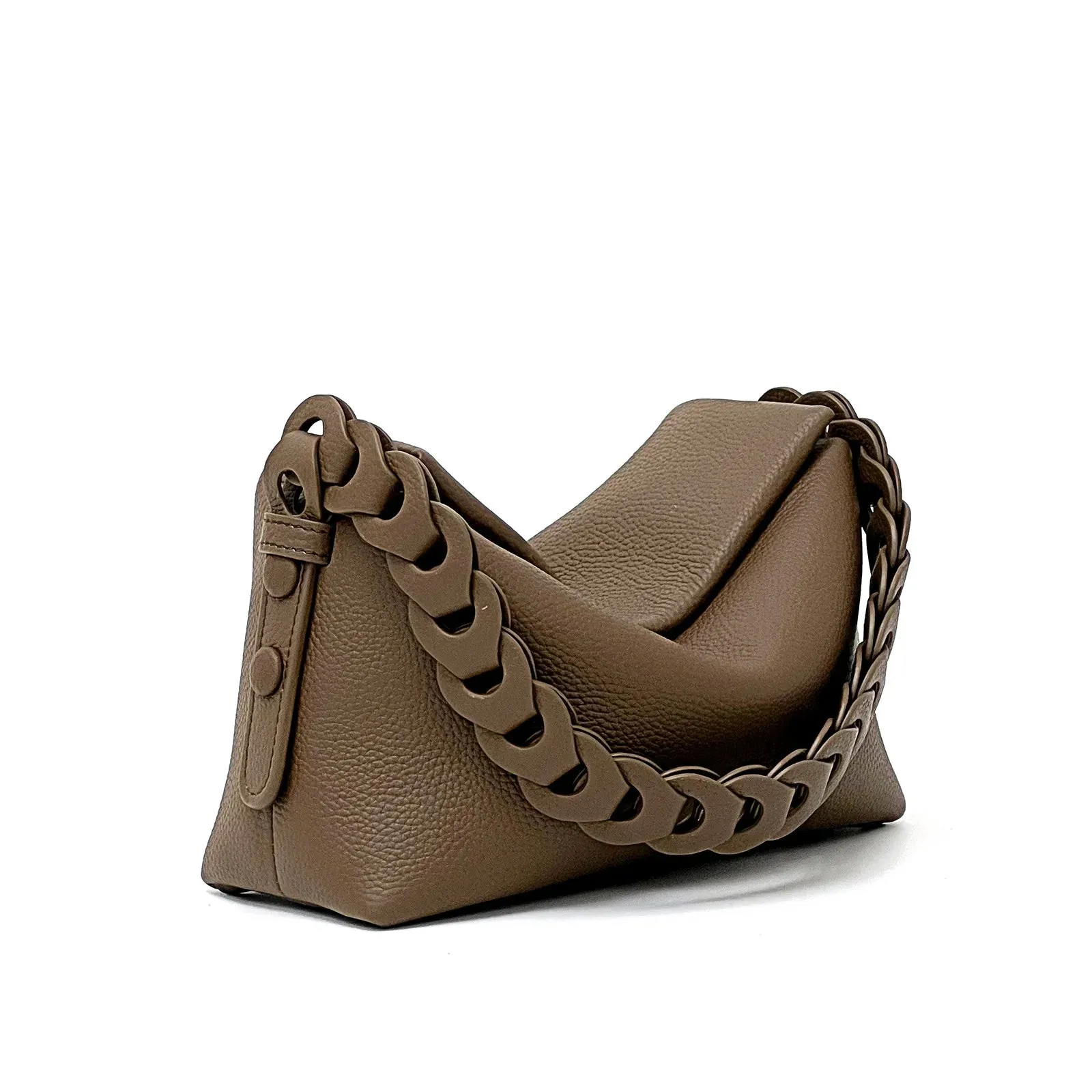 Minimalism Genuine Leather Underarm Bag Luxury Designer Bags