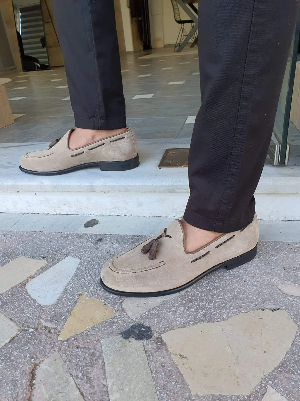 Napoca Suede Beige Sardinelli Loafers