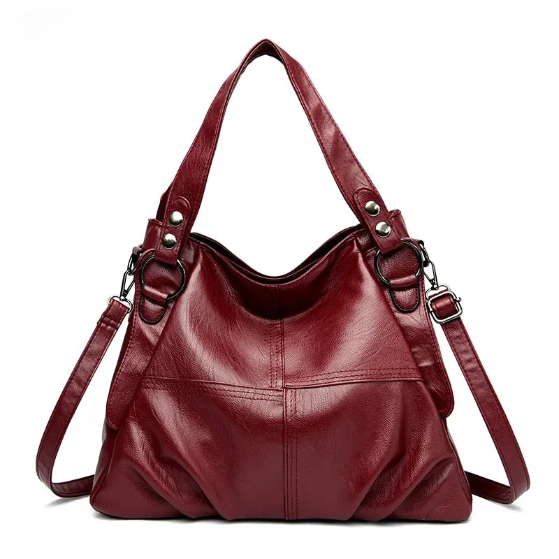 New Large Capacity Women Handbag Vintage Tote Bag Genuine Leather Luxury Handbags