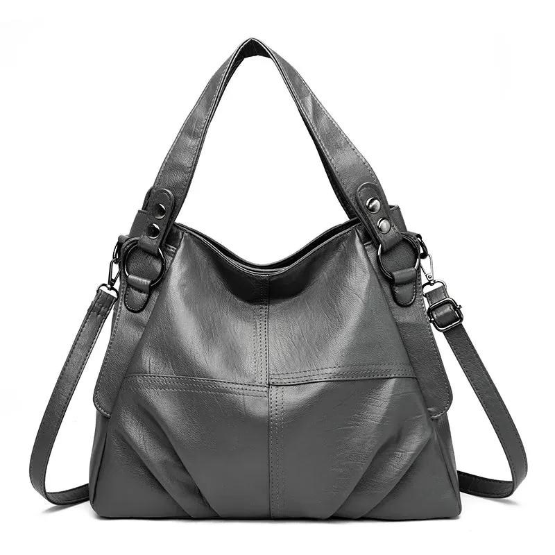 New Large Capacity Women Handbag Vintage Tote Bag Genuine Leather Luxury Handbags