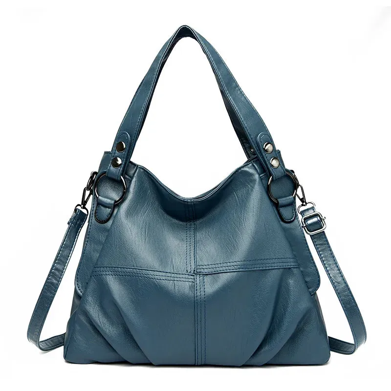 New Large Capacity Women Handbag Vintage Tote Bag Genuine Leather Luxury Handbags