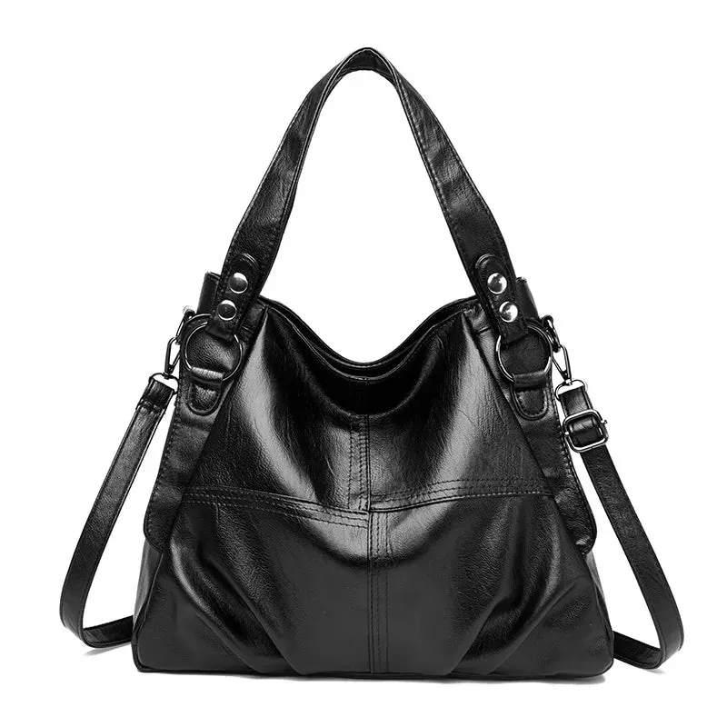 New Large Capacity Women Handbag Vintage Tote Bag Genuine Leather Luxury Handbags