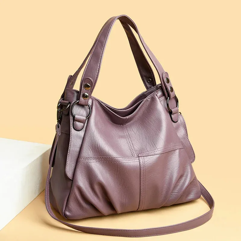 New Large Capacity Women Handbag Vintage Tote Bag Genuine Leather Luxury Handbags