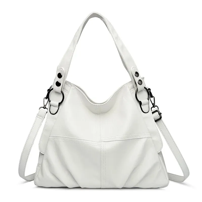 New Large Capacity Women Handbag Vintage Tote Bag Genuine Leather Luxury Handbags