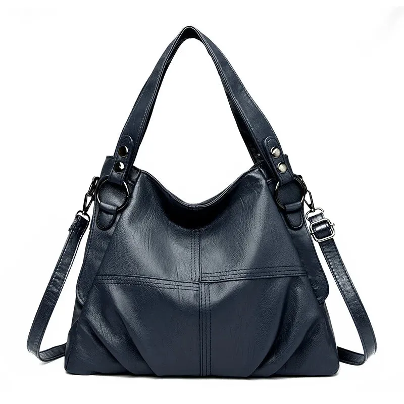 New Large Capacity Women Handbag Vintage Tote Bag Genuine Leather Luxury Handbags