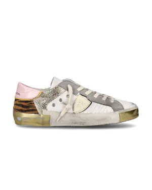 Philippe Model Prsx Low-Top Sneakers - White/Gold