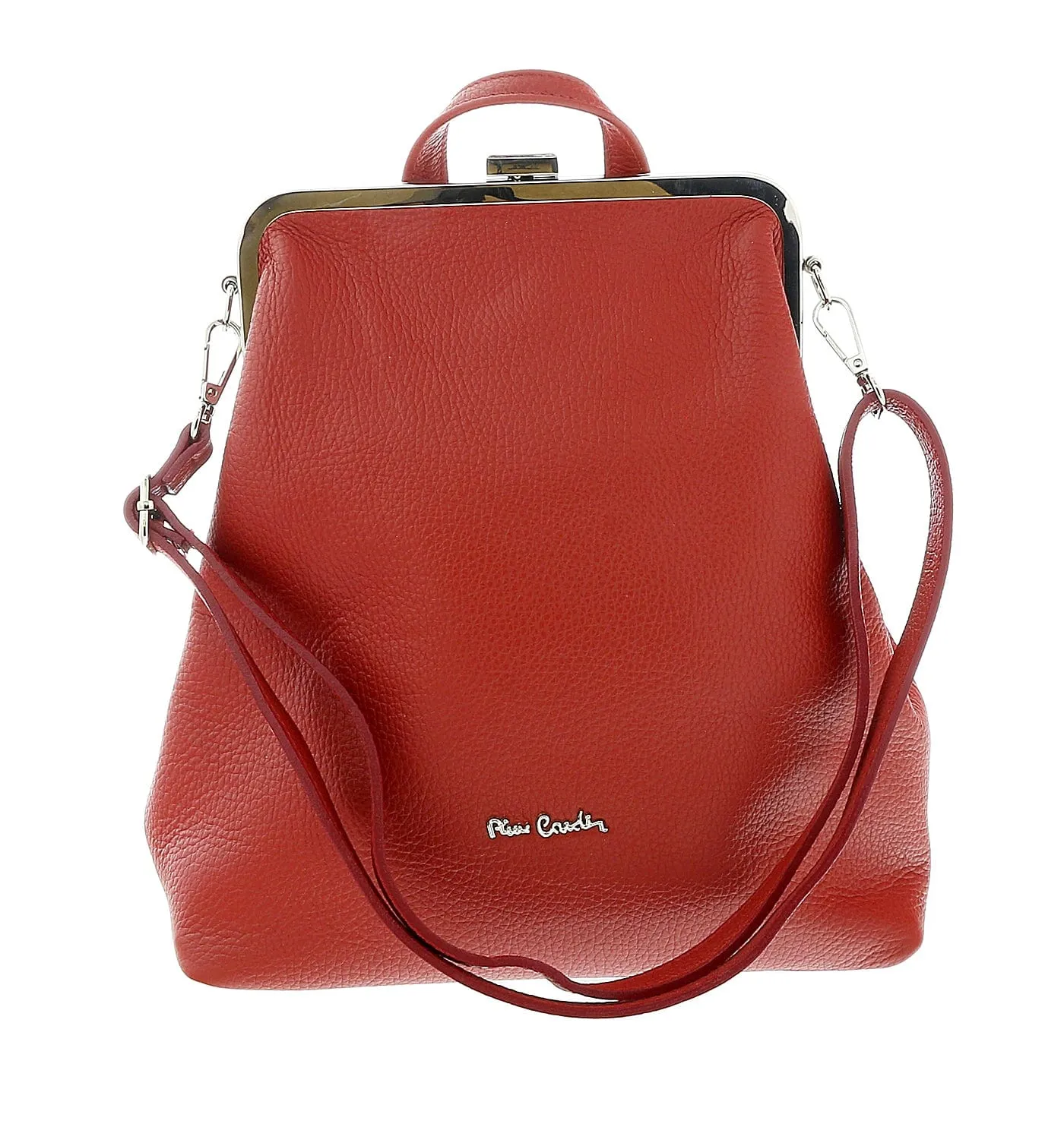 Pierre Cardin Red Leather Medium Vintage Shoulder Crossbody Bag