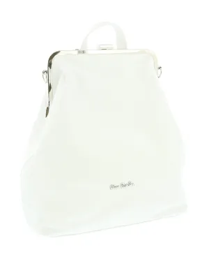 Pierre Cardin White Leather Medium Vintage Shoulder Crossbody Bag