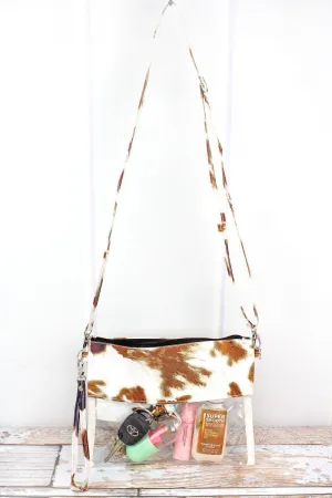 "Til the Cows Come Home" Clear Crossbody Purse