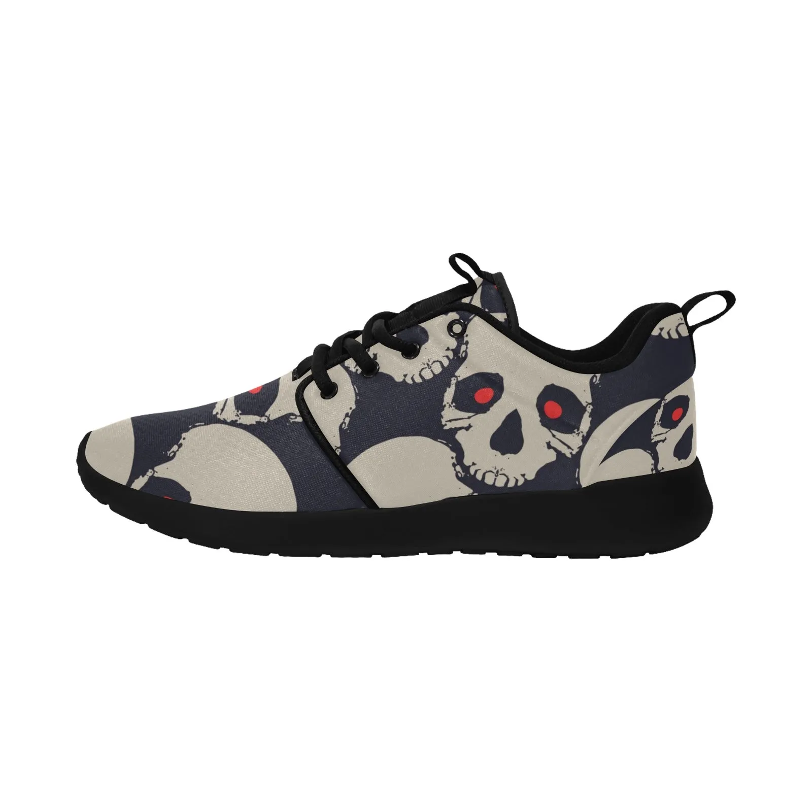Red Eyed Skulls Men's Pull Loop Sneakers