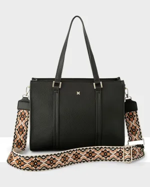 Riley Zip Top Tote   Aztec Bag Strap