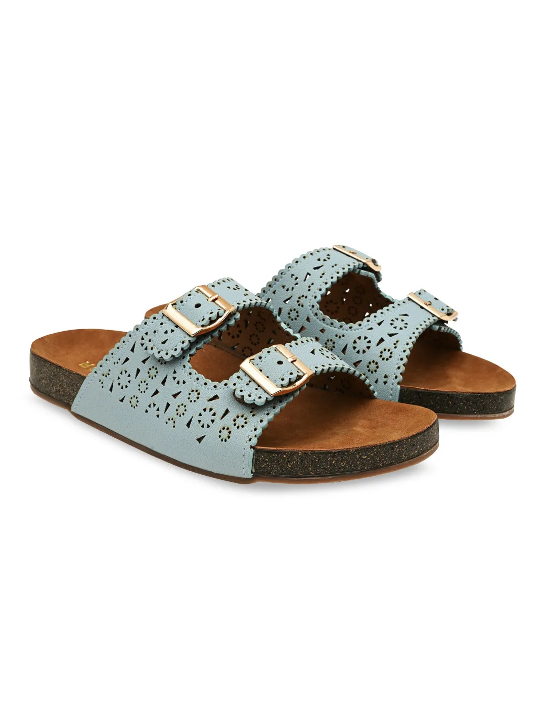 Rocia By Regal Mint Women Casual Laser Cut Flats