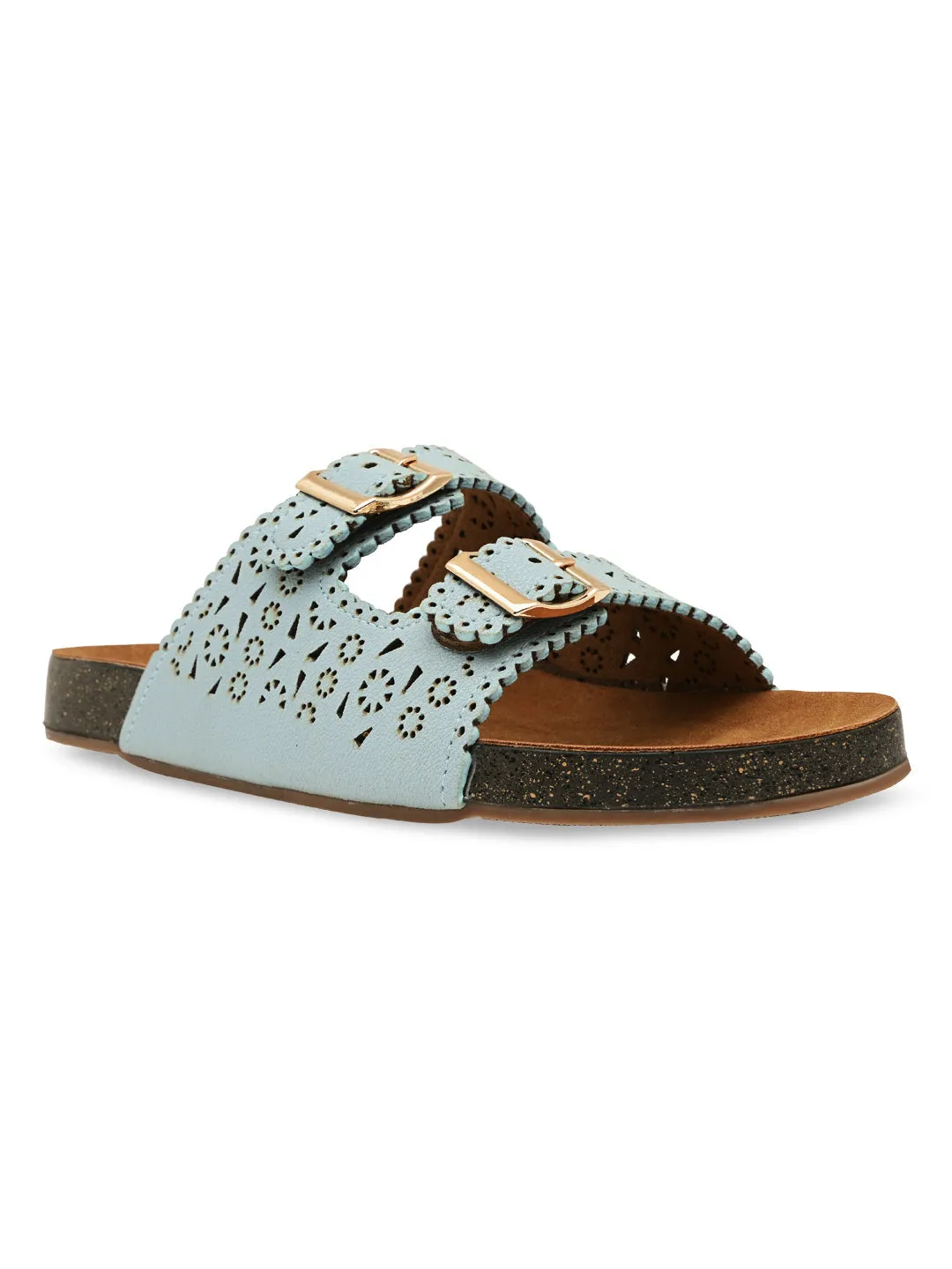 Rocia By Regal Mint Women Casual Laser Cut Flats