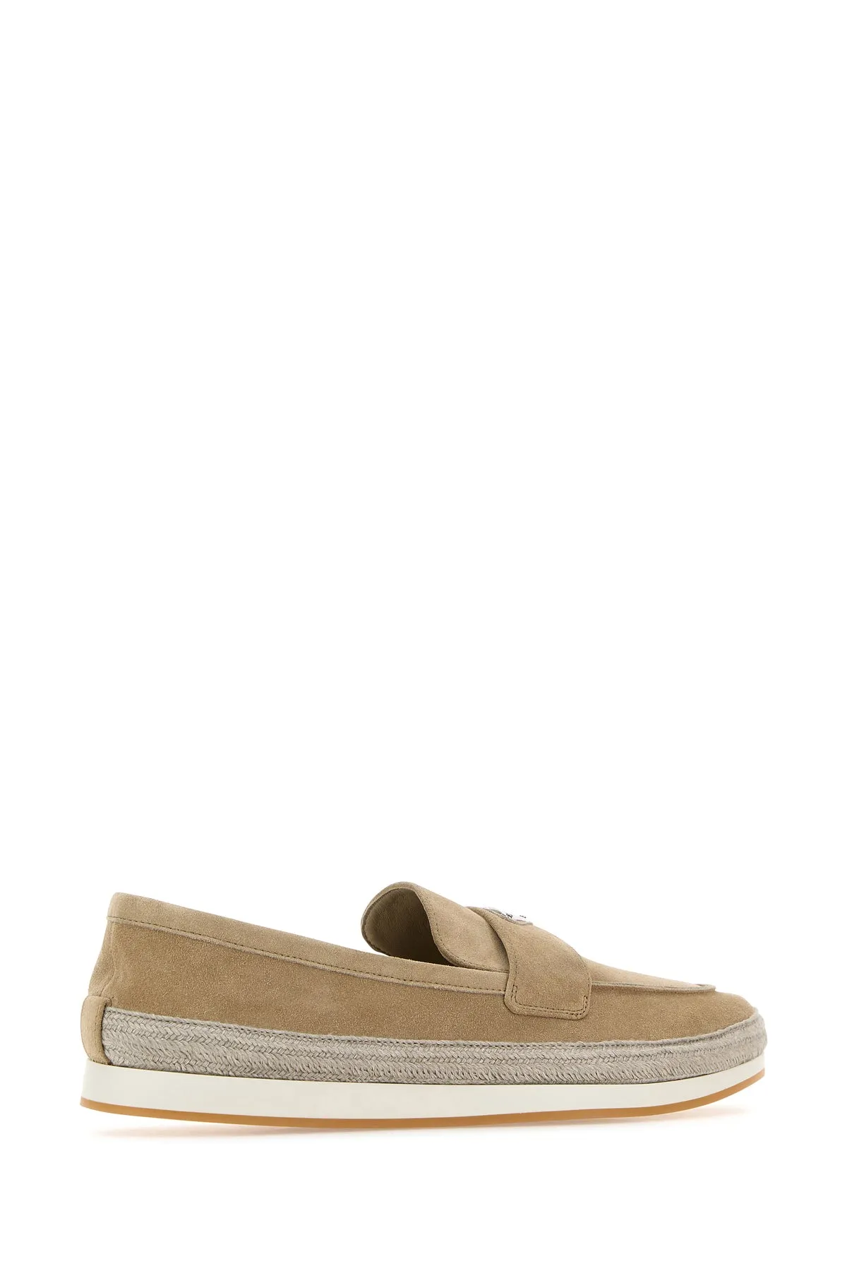 Sand suede loafers