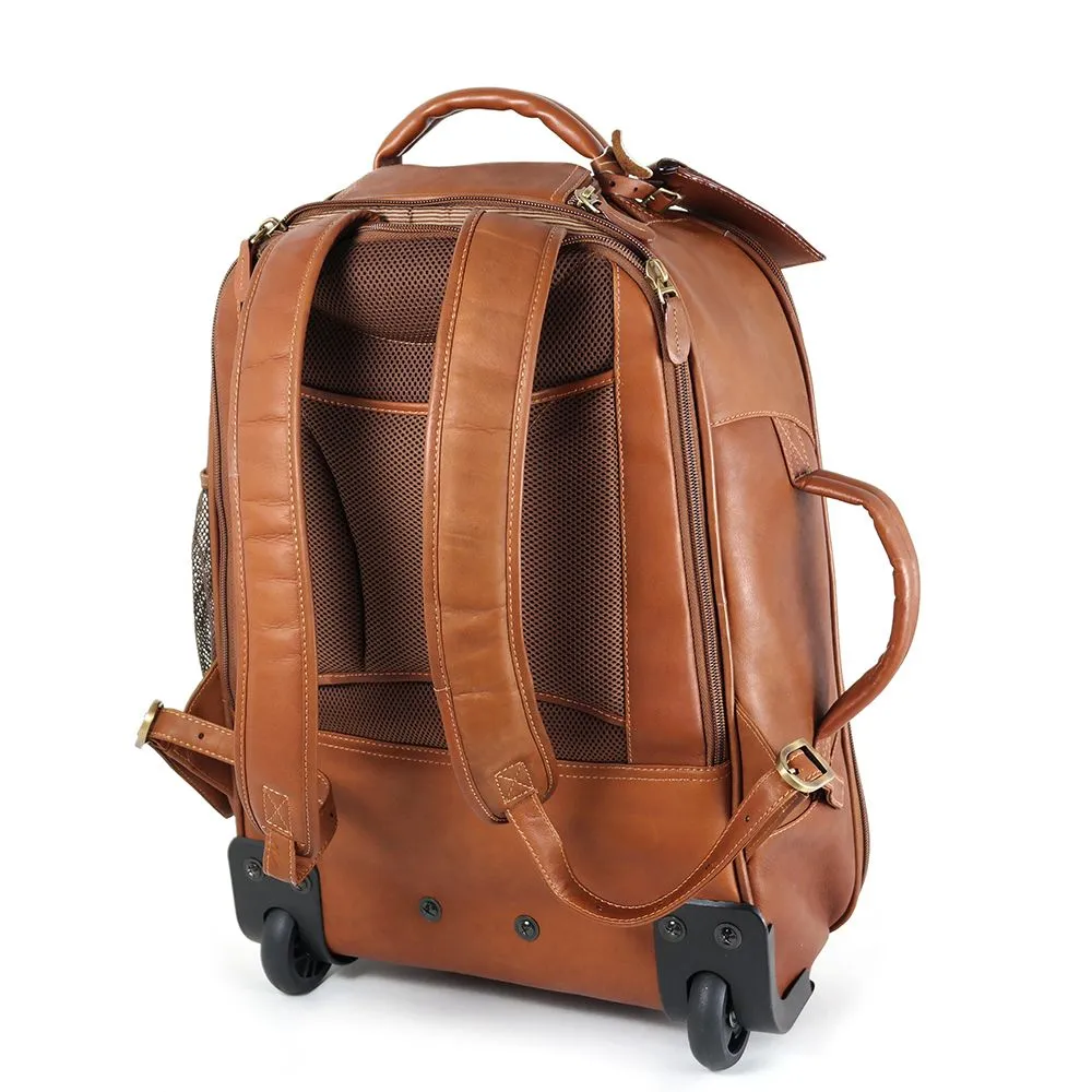 Santa Fe Leather Wheeled Backpack