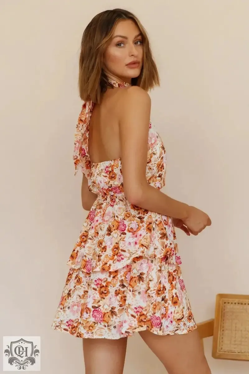 Sexy Backless Halter Strap Dress