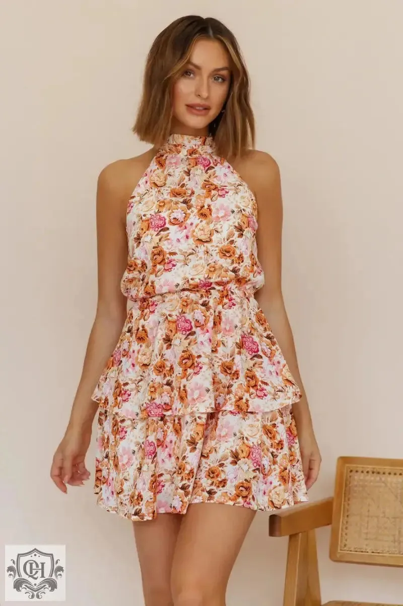 Sexy Backless Halter Strap Dress