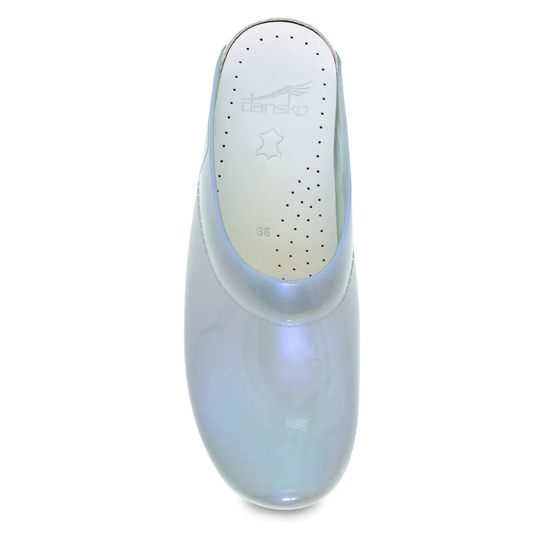 Sonja Backless Translucent Mule in Sky