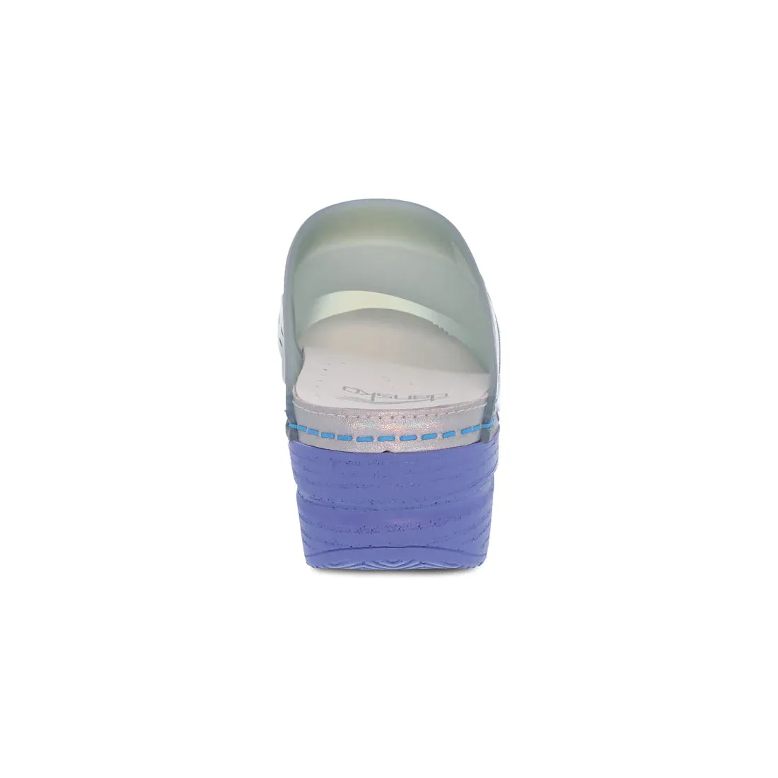 Sonja Backless Translucent Mule in Sky