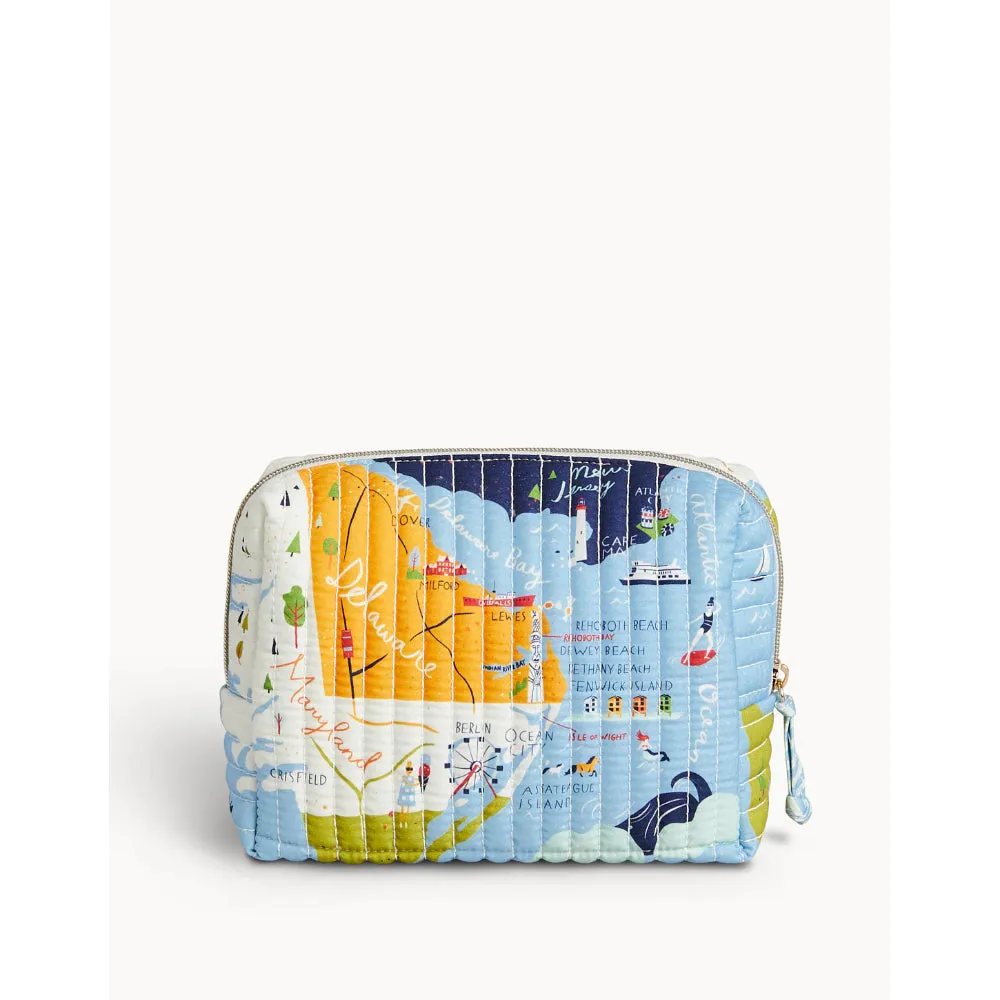 Spartina Bay Dreams Quilted Cosmetic Bag