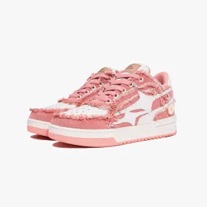 Starry Distressed Thick Sole Sneakers