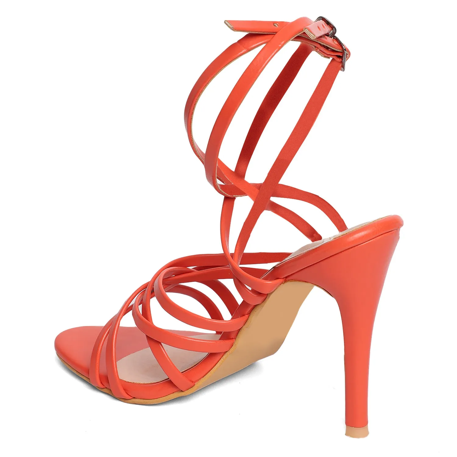 Strappy Tie Ups - Orange